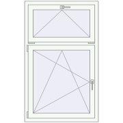 Вікна 870x1420 мм REHAU Euro 70 Білий (RAL 9016) з двох сторін