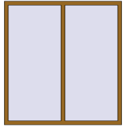 REHAU Euro 70 1500x1580 мм LIGHT_OAK з двох сторін
