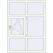 REHAU Euro 70 1070x1450 мм REHAU Euro 70 1070x1450 мм