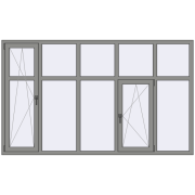 Altest Pony 375 2500x1500 мм RAL 9007 Grey aluminium з двох сторін Altest Pony 375 2500x1500 мм RAL 9007 Grey aluminium з двох сторін