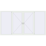 REHAU SYNEGO MD 3200x1700 мм Білий (RAL 9016) з двох сторін