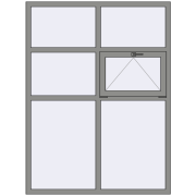 Altest Pony 375 1500x2000 мм RAL 9007 Grey aluminium з двох сторін