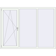 Вікна 2000x1500 мм REHAU Euro 70 Білий (RAL 9016) з двох сторін