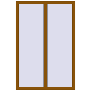 REHAU Euro 60 1000x1500 мм GOLDEN OAK з двох сторін
