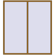 REHAU SYNEGO MD 1890x2100 мм LIGHT_OAK з двох сторін