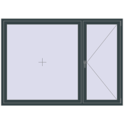 Altest Pony 375 2100x1500 мм RAL 7026 Granite grey з двох сторін