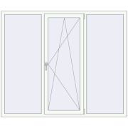 Вікна 1900x1600 мм REHAU Euro 60 Білий (RAL 9016) з двох сторін