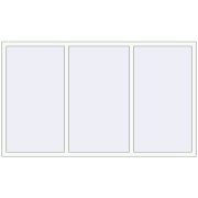REHAU Euro 60 2200x1300 мм Білий (RAL 9016) з двох сторін