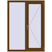 REHAU Brillant-Design 1050x1440 мм WALNUT з двох сторін