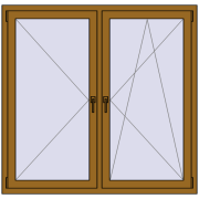 REHAU SYNEGO MD 1450x1400 мм LIGHT_OAK з двох сторін REHAU SYNEGO MD 1450x1400 мм LIGHT_OAK з двох сторін