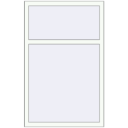 REHAU Brillant-Design 900x1420 мм Білий (RAL 9016) з двох сторін