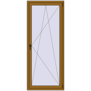 REHAU Euro 70 840x2030 мм LIGHT_OAK з двох сторін