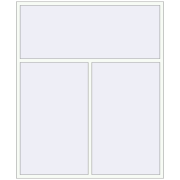 REHAU Brillant-Design 2000x2400 мм Білий (RAL 9016) з двох сторін