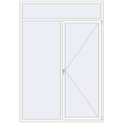 REHAU Euro 70 1800x2600 мм Білий (RAL 9016) з двох сторін