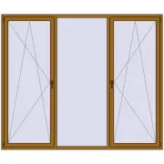 REHAU SYNEGO MD 2500x2100 мм LIGHT_OAK з двох сторін