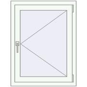 REHAU Brillant-Design 700x910 мм Білий (RAL 9016) з двох сторін REHAU Brillant-Design 700x910 мм Білий (RAL 9016) з двох сторін