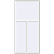 REHAU Euro 60 980x2100 мм Білий (RAL 9016) з двох сторін REHAU Euro 60 980x2100 мм Білий (RAL 9016) з двох сторін