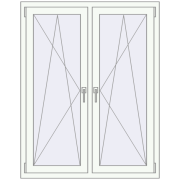 Вікна 1100x1400 мм REHAU SYNEGO MD Білий (RAL 9016) з двох сторін