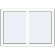 REHAU Euro 70 980x680 мм Білий (RAL 9016) з двох сторін