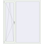 REHAU SYNEGO MD 1710x1990 мм BLACK_BROWN ззовні REHAU SYNEGO MD 1710x1990 мм BLACK_BROWN ззовні