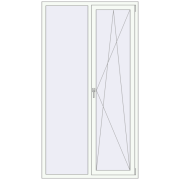 REHAU Brillant-Design 1200x2200 мм Білий (RAL 9016) з двох сторін REHAU Brillant-Design 1200x2200 мм Білий (RAL 9016) з двох сторін