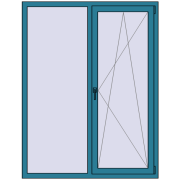 REHAU Brillant-Design 1350x1750 мм BRILLIANT_BLUE з двох сторін