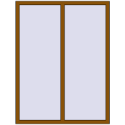 REHAU Euro 60 1300x1700 мм GOLDEN OAK з двох сторін