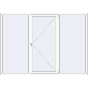 REHAU Euro 60 2500x1800 мм Білий (RAL 9016) з двох сторін