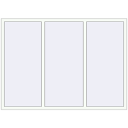 REHAU Brillant-Design 2000x1450 мм Білий (RAL 9016) з двох сторін