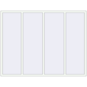 REHAU Euro 70 2350x1800 мм Білий (RAL 9016) з двох сторін