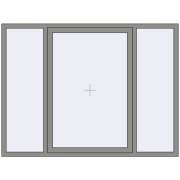 Altest Pony 375 2000x1500 мм RAL 9007 Grey aluminium з двох сторін