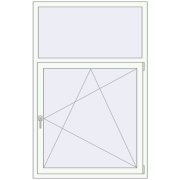 REHAU Brillant-Design 1100x1700 мм Білий (RAL 9016) з двох сторін