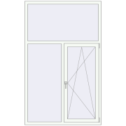 Вікна 1300x2100 мм REHAU Euro 60