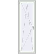 REHAU Brillant-Design 650x2000 мм Білий (RAL 9016) з двох сторін REHAU Brillant-Design 650x2000 мм Білий (RAL 9016) з двох сторін