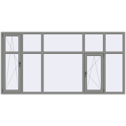 Altest Pony 375 3000x1500 мм RAL 9007 Grey aluminium з двох сторін