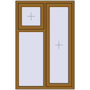 REHAU Euro 70 1000x1500 мм LIGHT_OAK з двох сторін REHAU Euro 70 1000x1500 мм LIGHT_OAK з двох сторін