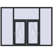 Altest Pony 375 2000x1500 мм RAL 9011 Graphite black з двох сторін
