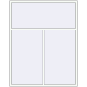 REHAU Euro 70 1800x2260 мм Білий (RAL 9016) з двох сторін