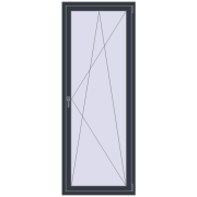REHAU Euro 70 750x2100 мм ANTHRACITE_GREY_STRUKTURAL з двох сторін REHAU Euro 70 750x2100 мм ANTHRACITE_GREY_STRUKTURAL з двох сторін