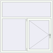 REHAU Euro 60 1500x1500 мм REHAU Euro 60 1500x1500 мм