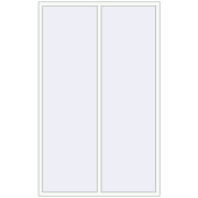 REHAU Brillant-Design 1500x2400 мм Білий (RAL 9016) з двох сторін