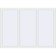 REHAU Euro 70 1900x1370 мм Білий (RAL 9016) з двох сторін REHAU Euro 70 1900x1370 мм Білий (RAL 9016) з двох сторін