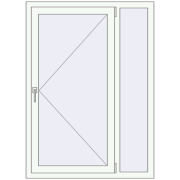REHAU Brillant-Design 1030x1420 мм Білий (RAL 9016) з двох сторін