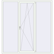 REHAU Euro 60 2000x2100 мм Білий (RAL 9016) з двох сторін