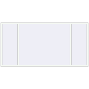 REHAU Euro 70 3000x1500 мм Білий (RAL 9016) з двох сторін