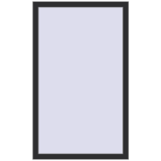 REHAU SYNEGO MD 900x1400 мм ANTHRACITE_GREY_GLATT з двох сторін