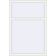 Вікна 1000x1500 мм REHAU Euro 70 Білий (RAL 9016) з двох сторін