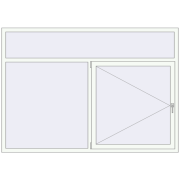 REHAU Euro 70 2200x1550 мм Білий (RAL 9016) з двох сторін