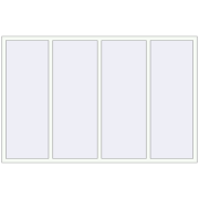 REHAU SYNEGO MD 2400x1550 мм Білий (RAL 9016) з двох сторін REHAU SYNEGO MD 2400x1550 мм Білий (RAL 9016) з двох сторін