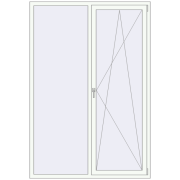Altest Pony 375 1500x2200 мм RAL 9016 Traffic white з двох сторін